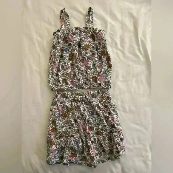 Carters Girls Kids Size 4 Two Piece Matching Skirt Set Multi - Picture 2 of 5